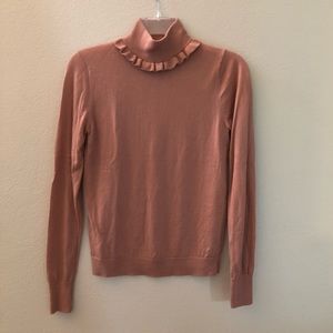 Ann Taylor ruffled turtleneck